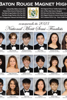 Baton Rouge Magnet High National Merit Semi-Finalists 2022